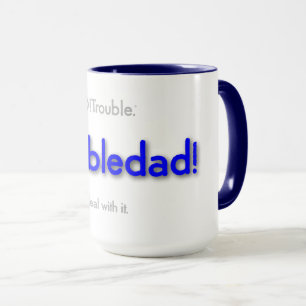 besvärligpappa! - basic blå mugg