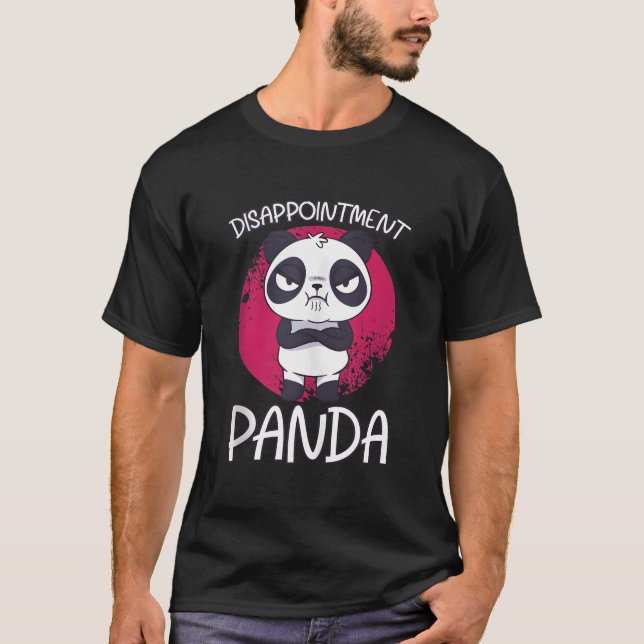 Besvikad Panda Vild Panda T Shirt (Framsida)