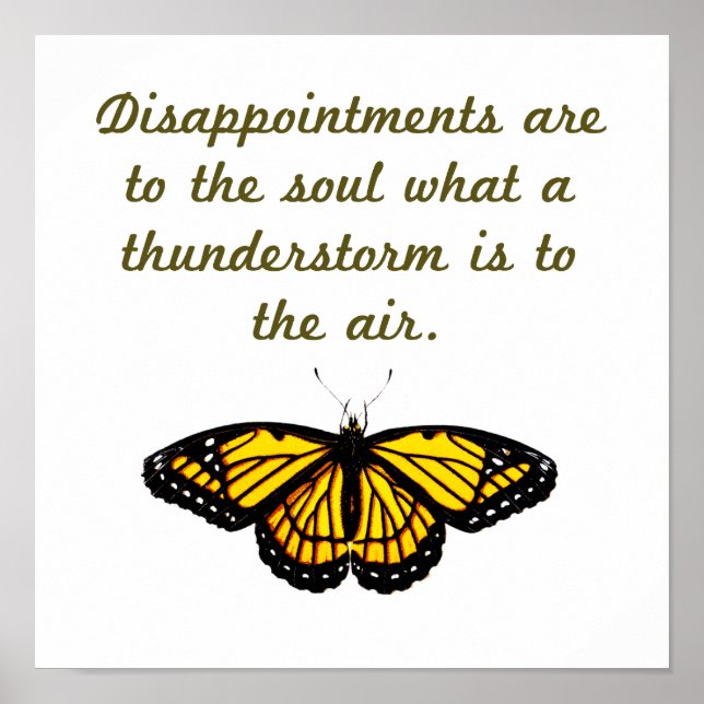 Besvikelser är för själen poster (Framsidan)