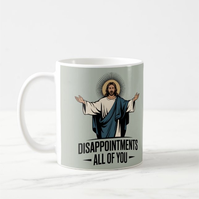 Besvikelser mot er Jesus Memmer Kaffemugg (Vänster)