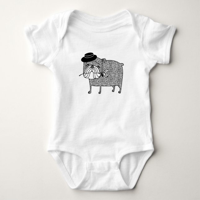 Besviken Bulldog: Sorglig Romans T Shirt (Framsida)