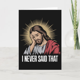 Besviken Jesus Jag Sa Inte Det Roliga Jesus H Kort