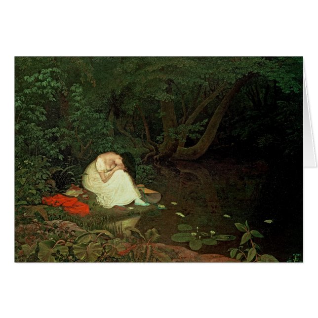 Besviken kärlek, 1821 hälsningskort (Framsidan Horizontal)