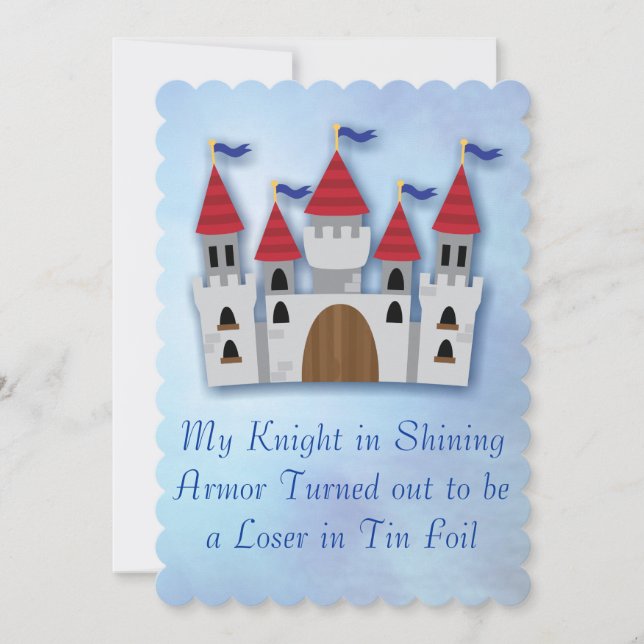 Besyndiga skilsmässoinbjudningar från Party Inbjud Inbjudningar (Framsida)