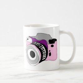 Besynnerlig illustration för digital kamera kaffemugg