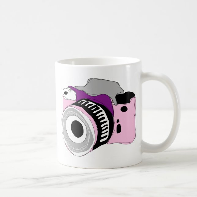 Besynnerlig illustration för digital kamera kaffemugg (Höger)
