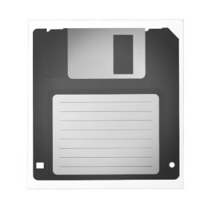 Besynnerlig Retro tom diskett Anteckningsblock