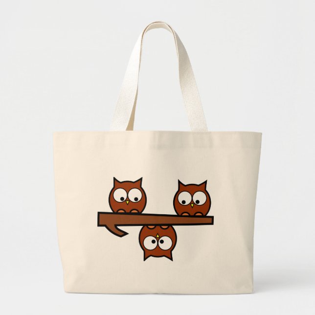 Besynnerliga ugglor jumbo tygkasse (Framsidan)