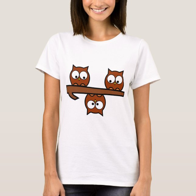Besynnerliga ugglor tee (Framsida)