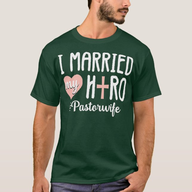 Besynt pastor, frun Christian Church, uppskattning T Shirt (Framsida)