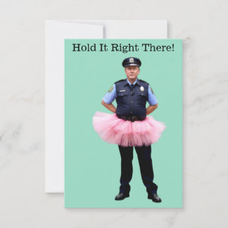 Besynt policeman Party-inbjudan Inbjudningar