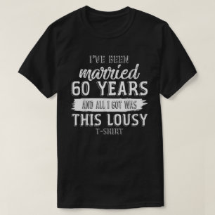 Besynt sextionde Bröllop-årsdagen 60 år Gift Mo T Shirt