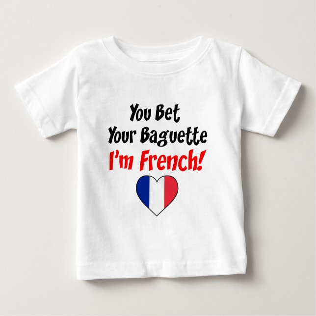 Bet din Baguette-Fransk T Shirt (Framsida)