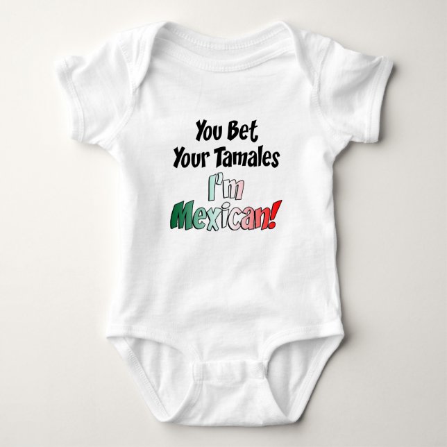 Bet Din Tamales Mexican Tee Shirt (Framsida)