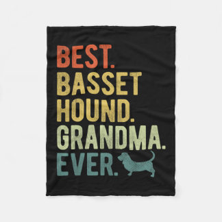 Bet Hound Grandma Hundälskare Mors dag Fleecefilt
