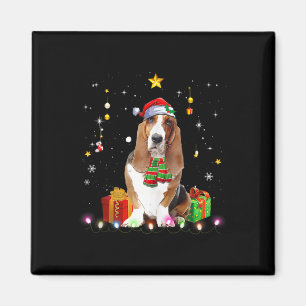 Bet Hound Träd jul Sweater Julafton Hundar Gif Magnet