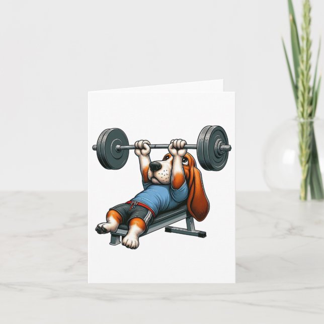 Bet Hound Weightlift Fitness Gym Training Bodyb Kort (Framsida)