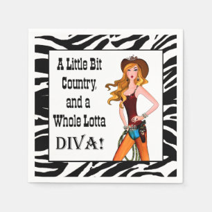 Bet lite land och en hel Lotta DIVA! Pappersservett