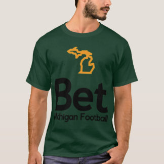 Bet Michigan Logotyp Legal Sports Betting Michigan T Shirt