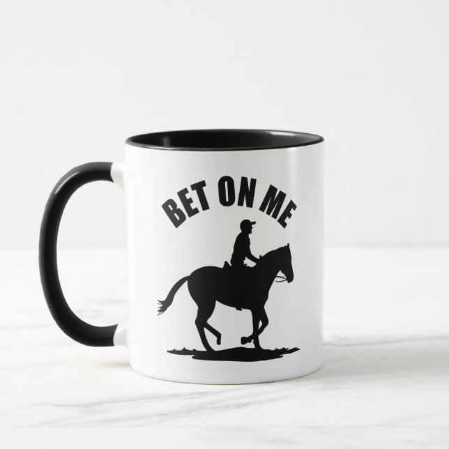 Bet On Me - Tävlan Horse Mugg (Vänster)