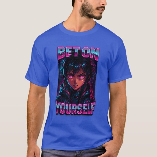 Bet på din egen cyberpunk Anime T-Shirt (Framsida)