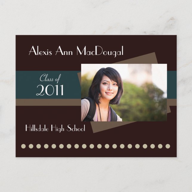 Bet Rand-vykort för meddelande (teal) (Framsida)