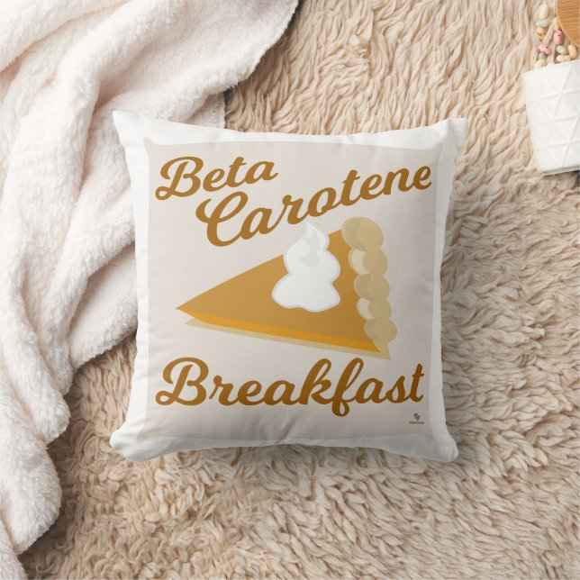 Beta Carotene Thanksgiving Breakfast Humor Slogan Kudde (Filt)