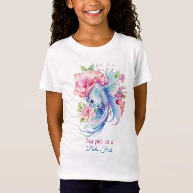 Beta Fish Fantasy Fairy Tale T Shirt (Framsida)