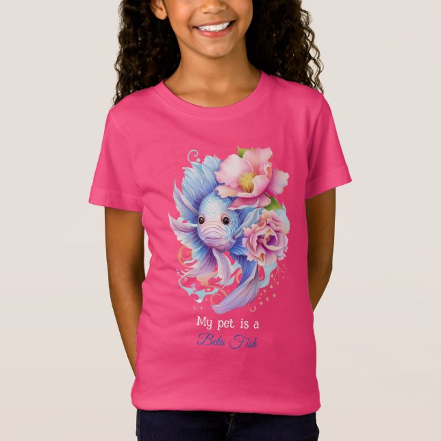 Beta Fish Fantasy Fairy Tale T Shirt (Framsida)