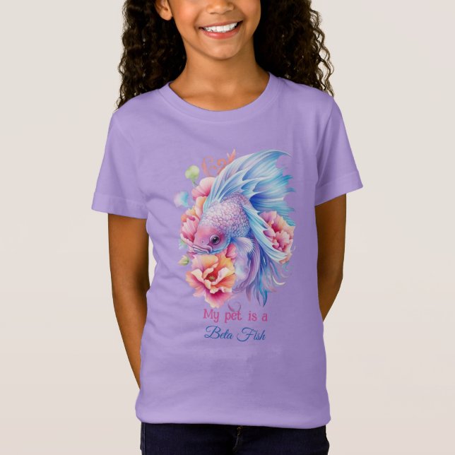 Beta Fish Fantasy Pet T Shirt (Framsida)