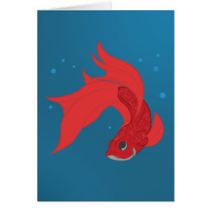 Beta Fish Hälsningskort