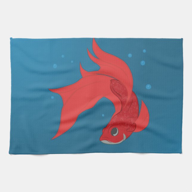 Beta Fish Kökshandduk (Horisontell)