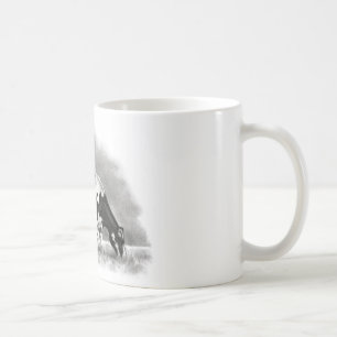 Beta för Holstein ko: Realism ritar teckningen Kaffemugg