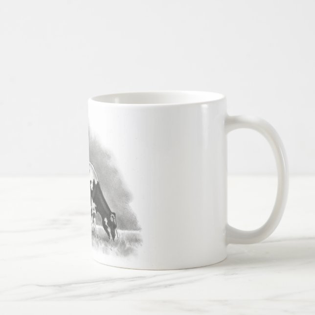Beta för Holstein ko: Realism ritar teckningen Kaffemugg (Höger)
