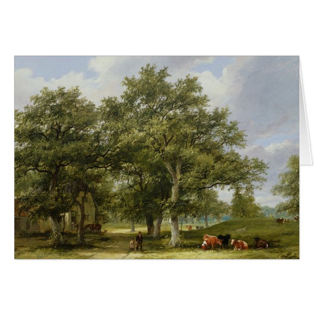 Beta för nötkreatur hälsningskort (Framsidan Horizontal)