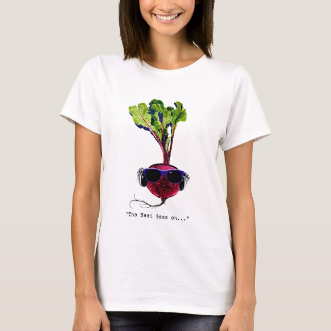 Beta går på-ljus tee shirt (Framsida)