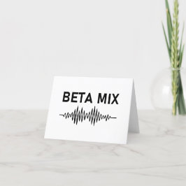Beta Mix - Audio Waveform Helgkort