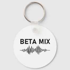 Beta Mix - Audio Waveform Nyckelring
