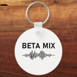 Beta Mix - Audio Waveform Nyckelring