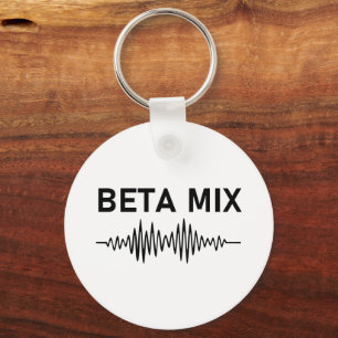 Beta Mix - Audio Waveform Nyckelring