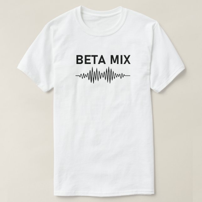 Beta Mix - Audio Waveform T Shirt (Design framsida)