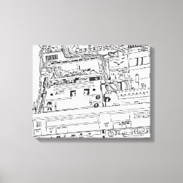 Beta Teckning av Sara Motolanez Canvastryck