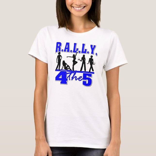 Beta ZetaPhi - Rally4the5 T-shirt (Framsida)