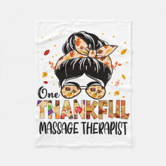Betabehandlare En tankfull Thanksgiving faller aut Fleecefilt