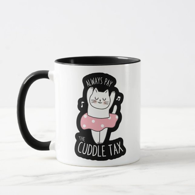 BETALA ALLTID CUDDLE-SKATTESKATTEPUPPY MUGG (Vänster)