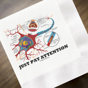 Betala bara uppmärksamhet Neuron Synapse Neurotran Pappersservett