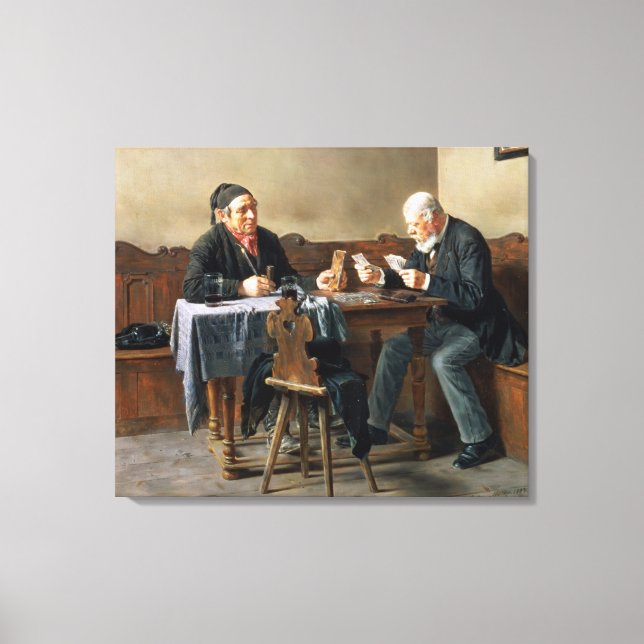 Betala dag, 1887 canvastryck (Framsida)
