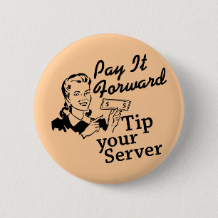 Betala det framåtriktat, tippa din server knapp