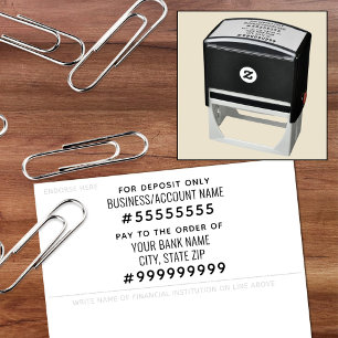 Betala endast för insättning till ordern självfärgande stämpel