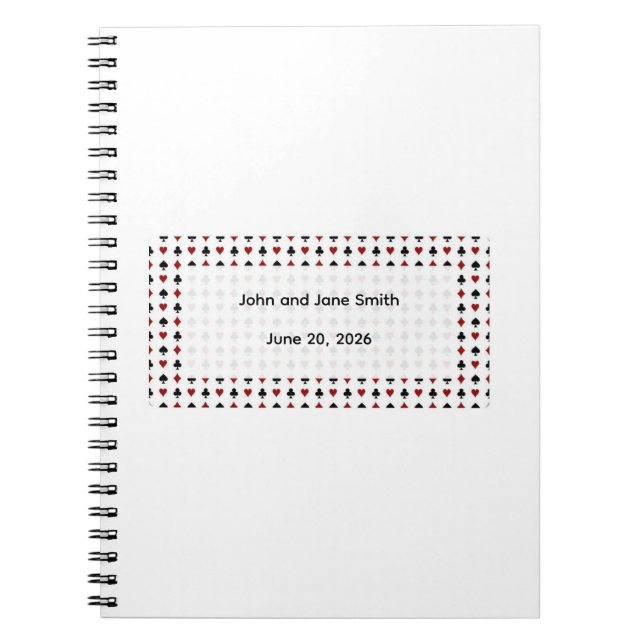 Betala kort symboler Minimalistisk gäst Bok Anteckningsbok (Framsidan)